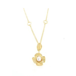 Collana perle in oro 14kt.Designer Gabriela Rigamonti
