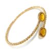Bracciale Oro giallo con gemma di lemon quartz.Moresque Collection.Designer Gabriela Rigamonti